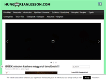 Tablet Screenshot of hungarianlesson.com